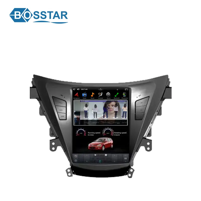 Đầu DVD Phát Thanh Xe Hơi Màn Hình Cảm Ứng Tesla 10.4 Inch Cho Hyundai Elantra Với Android Gps Và Wifi
