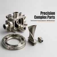 Piezas Complejas de Titanio Mecanizadas con Precisión por CNC de 5 Ejes Personalizadas para Equipos de Energía Semiconductor, Fabricante OEM