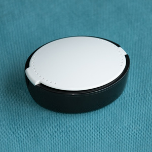 HUIYA Denture Case With <b>Mirror</b> Black And White Plastic Teeth Storage <b>Box</b> For Denture Care - Product Image 2