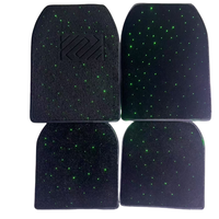 Alfombrillas de fibra óptica Twinkle Stars para coche, alfombrillas LED con luz de estrella con Control remoto por aplicación, 4 unids/set para decoración de alfombrillas LED para coche