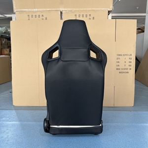 <strong>White</strong> Universal High Quality Leather Simulator Gaming Station Adjustable Bucket Car Sim <strong>Racing</strong> <strong>Seats</strong>