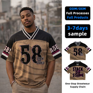 Top Ranking Men's Casual Hip Hop T-<b>shirts</b> Spandex/Polyester Knitted 200g Digital Printing Quick Dry OEM Service Custom <b>Patchwork</b> - Product Image 1
