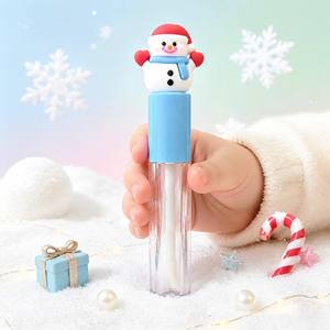 ISMAN Tubes de brillant à lèvres vides de 3 ml, série Noël, motifs Père Noël, Bonhomme de neige, Renne, contenants pour rouge à lèvres liquide, emballage cosmétique de fêtes - Product Image 2