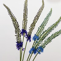 Vossenstaartlelievrucht, Kunstbloem, Bloemstuk met lange steel, Bruidsboeket Bloemarrangement Sierplanten
