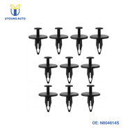 Attache de roue de secours en plastique de haute qualité, type poussoir, pour voiture, attache rapide, rivet, clip, compatible avec GM 20570245 Ford N804614S