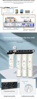 Système de filtration d'eau portable HENGZHI pour restaurants commerciaux, avec filtration en 5 étapes, conception sans réservoir, pour usage en restauration