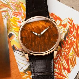 Đồng hồ nam cơ tự động <span class=keywords><strong>Miyota</strong></span> 9015 Nhật Bản siêu mỏng, mặt số đá mắt hổ tự nhiên cao cấp mới nhất của OEM - Product Image 6