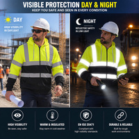 Uniforme de travail réfléchissant à haute visibilité pour l'extérieur, résistant au froid, pour travaux électriques industriels lourds, sweat-shirt de travail OEM
