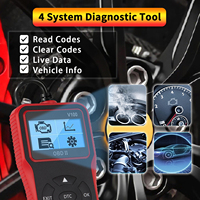 Herramienta de Diagnóstico Automotriz Portátil V100, Lector de Códigos OBD2, Analizador de Motor, Escáner Universal para Automóviles, Función de Diagnóstico Completo, USB, 1 Año