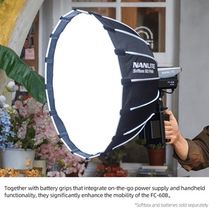 FC-<span class=keywords><strong>60B</strong></span> <span class=keywords><strong>Nanlite</strong></span> 78W ไฟวิดีโอ LED 2700K-6500K เอาท์พุทที่ต่อเนื่องควบคุมแอป/ ไฟฟ้ากระแสตรงรองรับไฟสตูดิโอ Bowens - Product Image 4