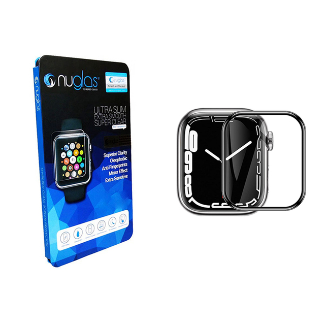 3D Bubble Free for Apple Watch 8 Screen Protector for Apple Watch 41mm/45mm 9H Anti-scratch Full Glue TPU Protective Film