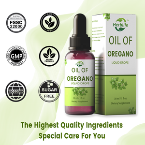 Haccp OEM ODM Gotas Líquidas de Orégano Sin Azúcar, Suplemento de Apoyo Inmunológico, Vegano, Gotas de Aceite de Orégano Silvestre - Product Image 4