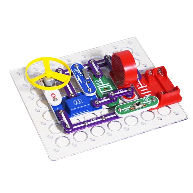SY STEM Electronics Kit Education Physics Building Block Science Educational Toys Learning Circuits for Kids