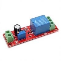 Placa de Desarrollo de Temporizador de Retardo NE555 de 12V CC, Módulo de Retardo de Tiempo Ajustable