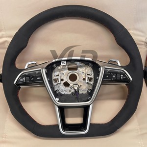 Nouveau Volant en Cuir <span class=keywords><strong>S</strong></span>-<span class=keywords><strong>Line</strong></span> avec Bouton de Démarrage pour <span class=keywords><strong>Audi</strong></span> R8 TTRS C6 C7 S7 S4 A4 B8 RS3 SQ5 S5 B9 A6 C8 A3 <span class=keywords><strong>2018</strong></span> - Product Image 2