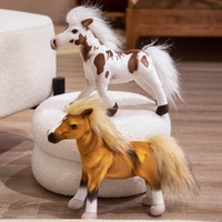 Jouet en peluche personnalisé de haute qualité certifié CE CPC, rembourrage en coton PP doux, cheval artificiel mignon, dinosaure, cadeau d'anniversaire parfait