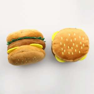 Jouet à mâcher pour chien de compagnie Hamburger jouet pour chien grinçant pour mâcher et jouer de manière interactive résistant aux morsures léger et portable - Product Image 3