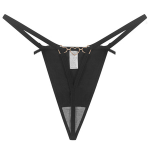 Sous-vêtements féminins sexy à découpes, string à chaîne fine, coton pur, entrejambe respirant, taille basse - Product Image 6
