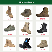 Yakeda Durables Bottes Tactiques d'Extérieur en Cuir Respirant pour Hommes, Style Camouflage de Sécurité, pour Randonnée et Entraînement