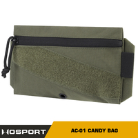 WOSPORT Nouveau sac à bonbons AC-01 plate-forme de poitrine pochette de patch suspendue avec bandes élastiques et trou de vidange pour accessoires de chasse
