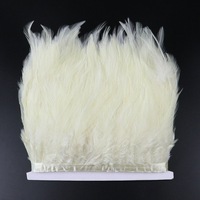 10-15 cm (4/6 pouces) 30 couleurs teintes Hackle plumes de coq frange de garniture de plumes de poulet pour la fabrication de robes/costumes