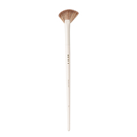 Ensemble de pinceaux de maquillage professionnels beiges à logo personnalisé, très demandés, pour le visage, le fond de teint et la poudre, poils synthétiques doux et vegan