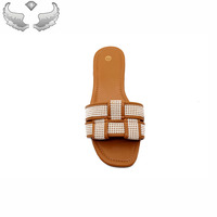 Sandales plates et pantoufles pour femmes de haute qualité et tendance, sandales légères pour femmes, pantoufles, vente en gros, sandales durables pour femmes