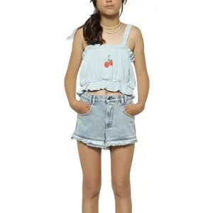 2023 New Style Girls Tassel Jean Shorts Summer Children's Fashion Shorts Soft Comfortable Denim Shorts For Girls