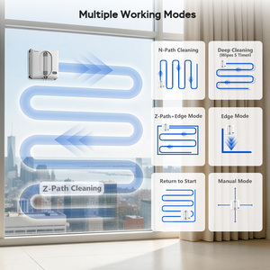 Robot de nettoyage de vitres intelligent Teendow HW225A pour la maison, avec télécommande automatique bidirectionnelle, double pulvérisation d'eau et trajectoire N+Z - Product Image 5