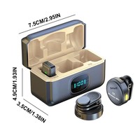 Microphone Lavalier Q8 sans Fil à Directionnalité Totale, Autonomie de 40H, avec Boîtier de Charge pour Enregistrement Vidéo – Micro Cravate Q8 pour Célébrités