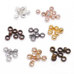 Positioning Beads Copper Electroplated <b>Spacer</b> Beads For DIY Jewelry Making 6mm Round Tube Beads With High Color Retention - Product Image 1