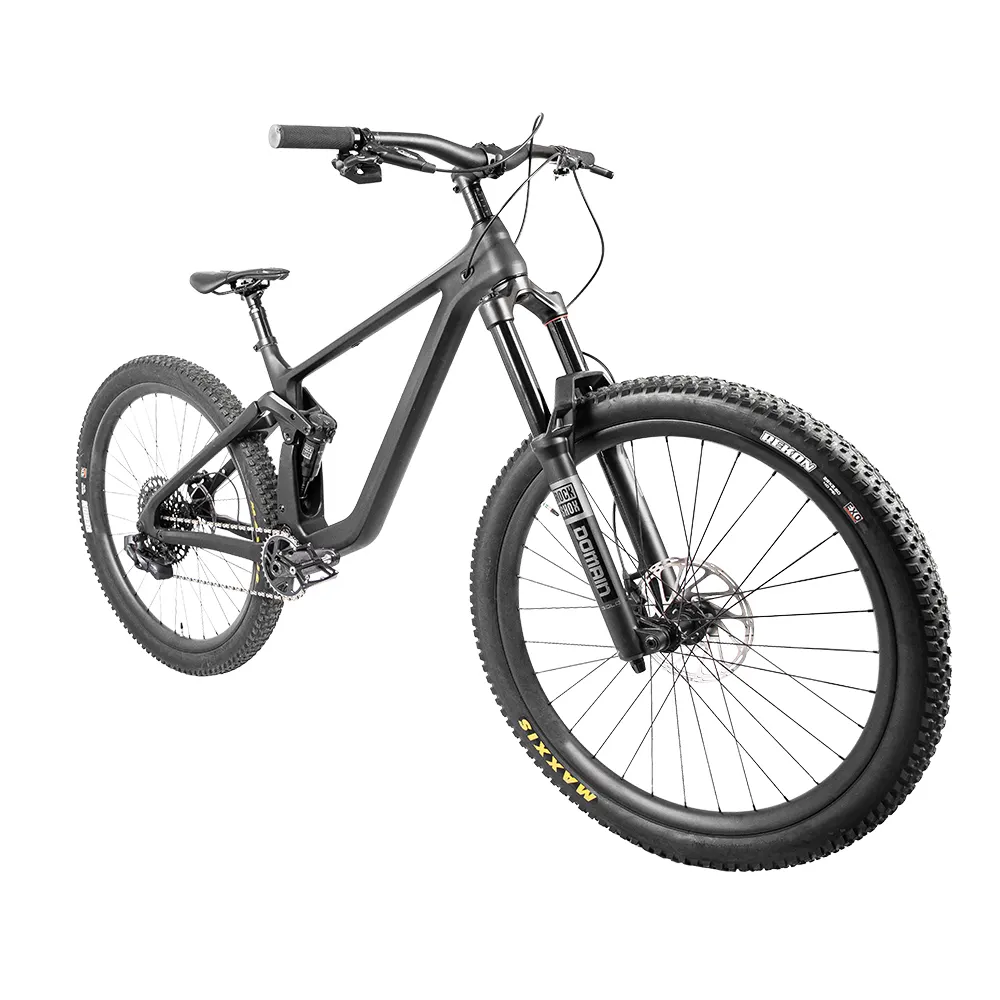 Bicicleta de fibra de carbono leve personalizada com suspensão total, mountain bike MTB, pneu gordo de 19 polegadas, cidade, ebike