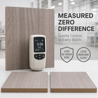 Panneau MDF mélaminé sans différence de couleur, panneau de fibres à densité constante pour meubles sur mesure pour toute la maison