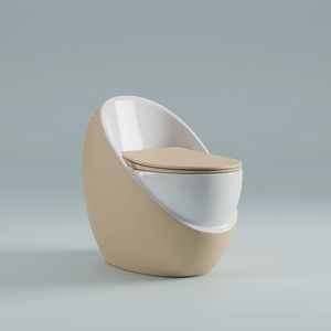 WC in Ceramica a Forma di Capsula Spaziale Colorata, Super Vortice, Sifone Creativo, Toilette a Forma di Uovo Personalizzata, Compatta e a Risparmio Idrico - Product Image 6