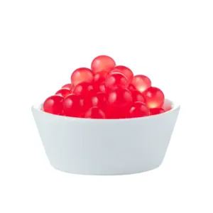 Chất lượng hàng đầu 3.2kg Hương vị dâu tây Konjac popping BOBA thạch bóng sử dụng cho uống lạnh