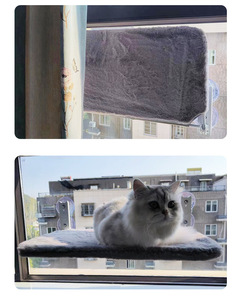 Indoor Comfortable Rectangle Sustainable All Seasons Bed 4 Strong Suction Cups Hanging Wall Mounted <strong>Window</strong> <strong>Perch</strong> <strong>Cat</strong> Hammock - Product Image 4