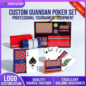 Cartes à jouer personnalisées avec logo publicitaire, coins carrés, cartes de poker personnalisées pour la promotion et les jeux de cartes - Product Image 3