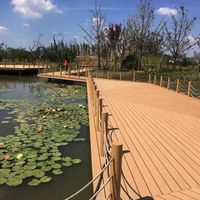 Revêtement de sol en PE sur mesure, terrasse en WPC pour extérieur, facile à nettoyer, terrasse en WPC solide pour jardins