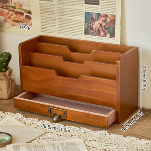 Boîte <span class=keywords><strong>de</strong></span> rangement à tiroirs <span class=keywords><strong>de</strong></span> <span class=keywords><strong>bureau</strong></span> <span class=keywords><strong>vintage</strong></span> en bois Design moderne Fournitures <span class=keywords><strong>de</strong></span> <span class=keywords><strong>bureau</strong></span> <span class=keywords><strong>Organisateur</strong></span> <span class=keywords><strong>de</strong></span> fichiers avec motif <span class=keywords><strong>de</strong></span> nature morte - Product Image 6