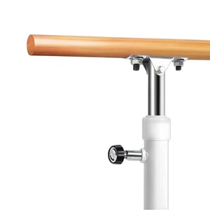 Barra de Ballet de Madera Ajustable en Altura, Barra de Ballet Móvil para Sala de Baile y Gimnasia - Product Image 3