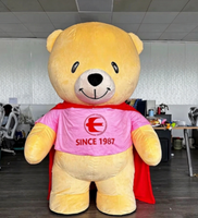 Costume de mascotte gonflable géant personnalisé en forme d'ours en peluche pour événements, défilés et promotions