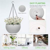 Saule Plante Paniers Mur Indonésie Succulent Pot Titulaire Panier Décor Unique Automne Suspendu Fleur Monté 3 Niveaux Coton Chaîne