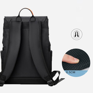Custom Waterproof Business <b>Men</b> Backpack Custom <b>Laptop</b> School <b>Bag</b> Big Capacity Black Backpack - Product Image 3
