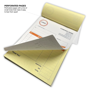 Blocco Fatture Personalizzato con Logo, Modulo Ordine d'Acquisto Duplicato A5, Carta Autocopiante A4, Blocco Ricevute Numerato Stampato - Product Image 5