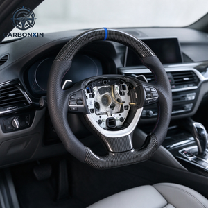 Volant en fibre de carbone forgé sur mesure avec LED pour BMW 316i 320i 328i F30 F20 F21 F22 F30 F31 F32 F33 F34 X3 X4 X5 X6 520 525 530 - Product Image 6