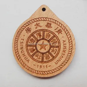 Сделанная на заказ круглая гравировка Спорт марафон бег говая премия сувенир деревянная медаль