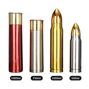 定制标志子弹不倒翁500毫升750毫升1000毫升不锈钢水瓶双壁金属杯 - Product Image 3
