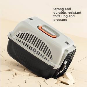 Portable Solide Motif Chat Transporteur De Poche En Plastique Sac De Voyage Boîte À Air Chat <span class=keywords><strong>Cage</strong></span> pour Animaux De Compagnie Chien Voiture <span class=keywords><strong>Cage</strong></span> Sacs À Dos - Product Image 4