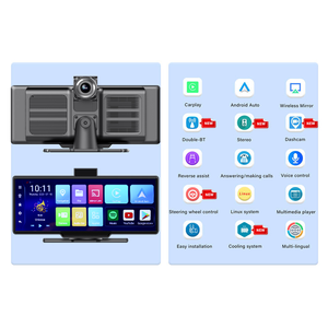 2023 New 10.26 Inch Android 10 4 + 64G Carplay Xe Dashcam Ống Kính Kép Đài Phát Thanh Hệ Thống Âm Thanh Máy Nghe Nhạc Xe Màn Hình Cảm Ứng Carplay - Product Image 2
