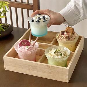 Tasse à café en verre borosilicate de 220 ml avec anse, motif vertical dégradé créatif et avancé, forme irrégulière - Product Image 6